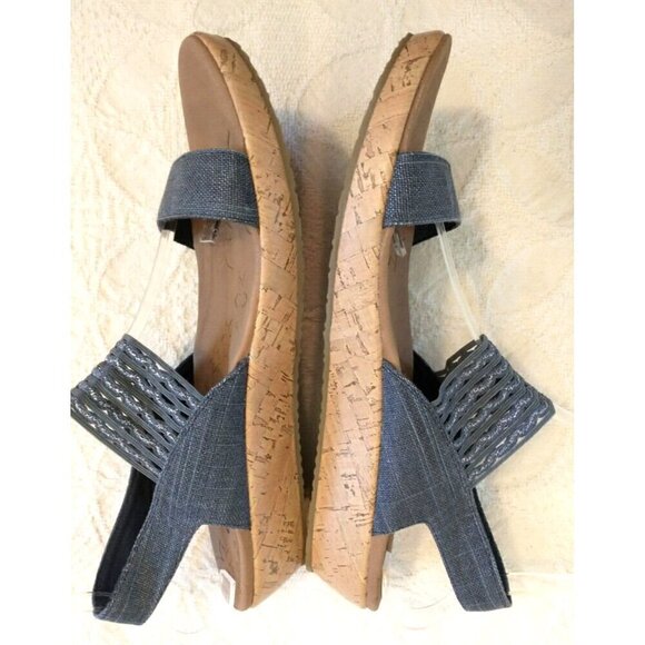 Skechers Luxe Foam Cali Brie Most Wanted Womens Faux Cork Slip On Sandals  - 10M - Picture 4 of 8